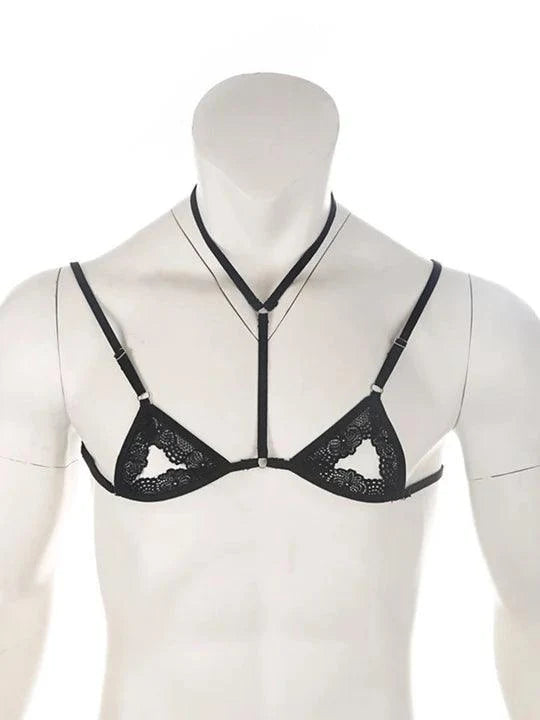 Adjustable Open Cup Lace Bra
