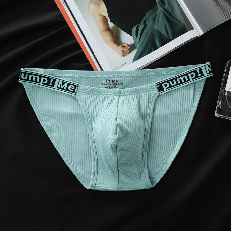 Ribbed Cotton Deep Contour Pouch Briefs
