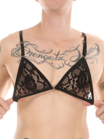 Floral Lace Bra Brief Lingerie Set