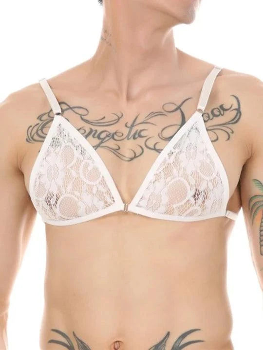 Floral Lace Bra Brief Lingerie Set product detail view 4