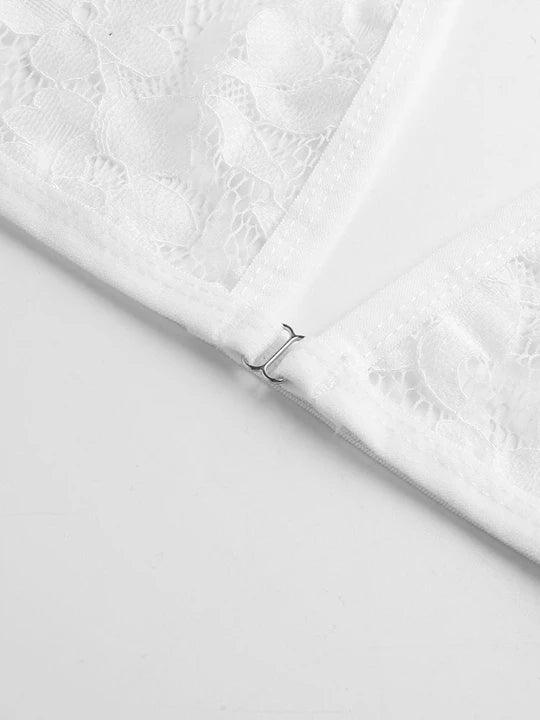 Floral Lace Bra Brief Lingerie Set product detail view 22