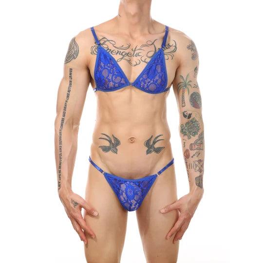 Floral Lace Bra Brief Lingerie Set