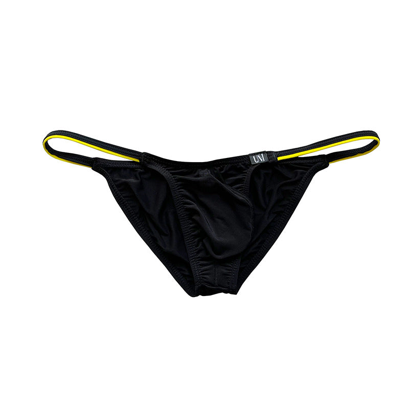 Ice Silk Contrast Cord Cheeky Briefs