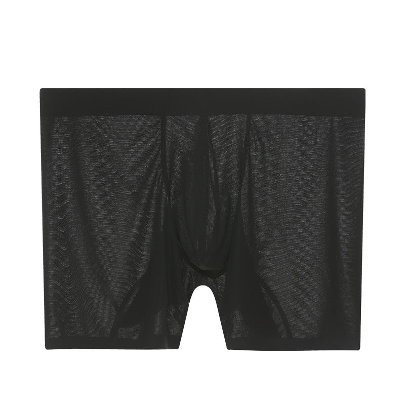 Ultra Thin Ice Silk Long Leg Boxers