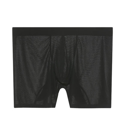 Ultra Thin Ice Silk Long Leg Boxers
