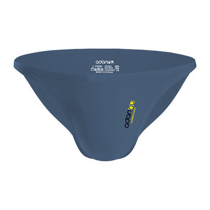 Alternate flat lay of blue Nylon Cotton Low Rise Contour Pouch Briefs