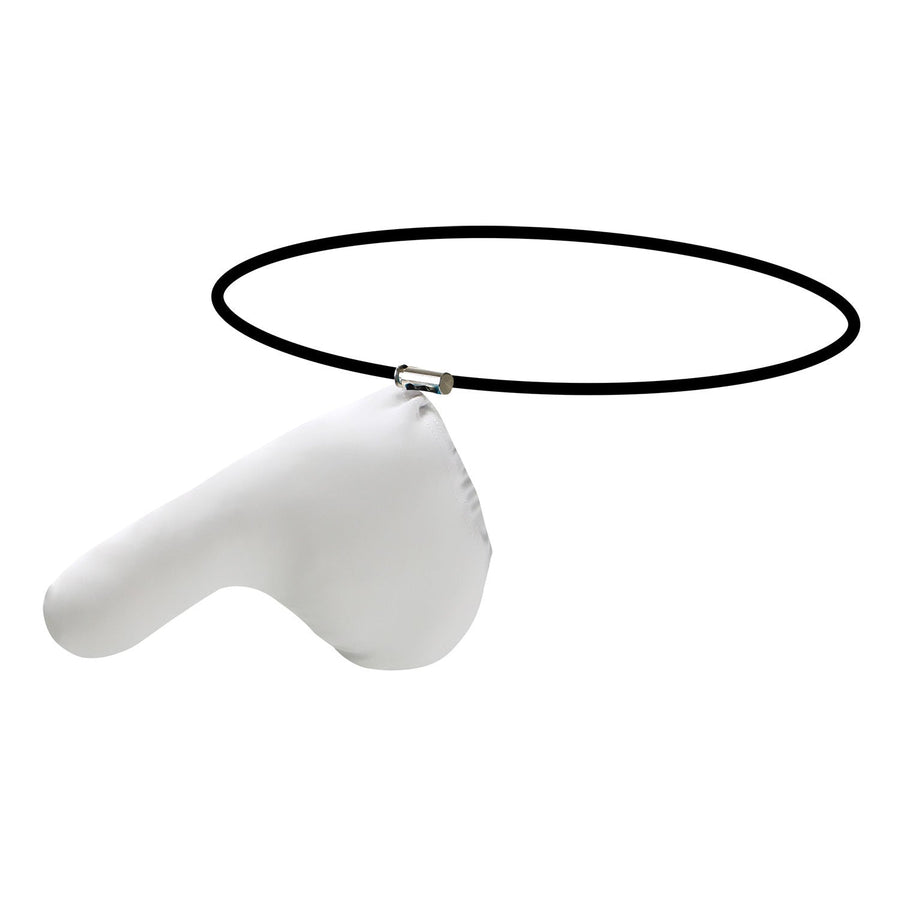 White Adjustable String Bulge Pouch Cock Sock product view
