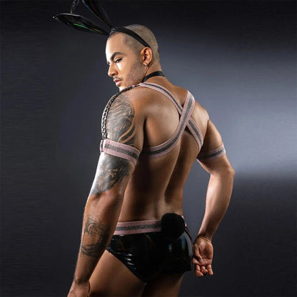 Bunny Harness Wet Look Costume Set alternate product view