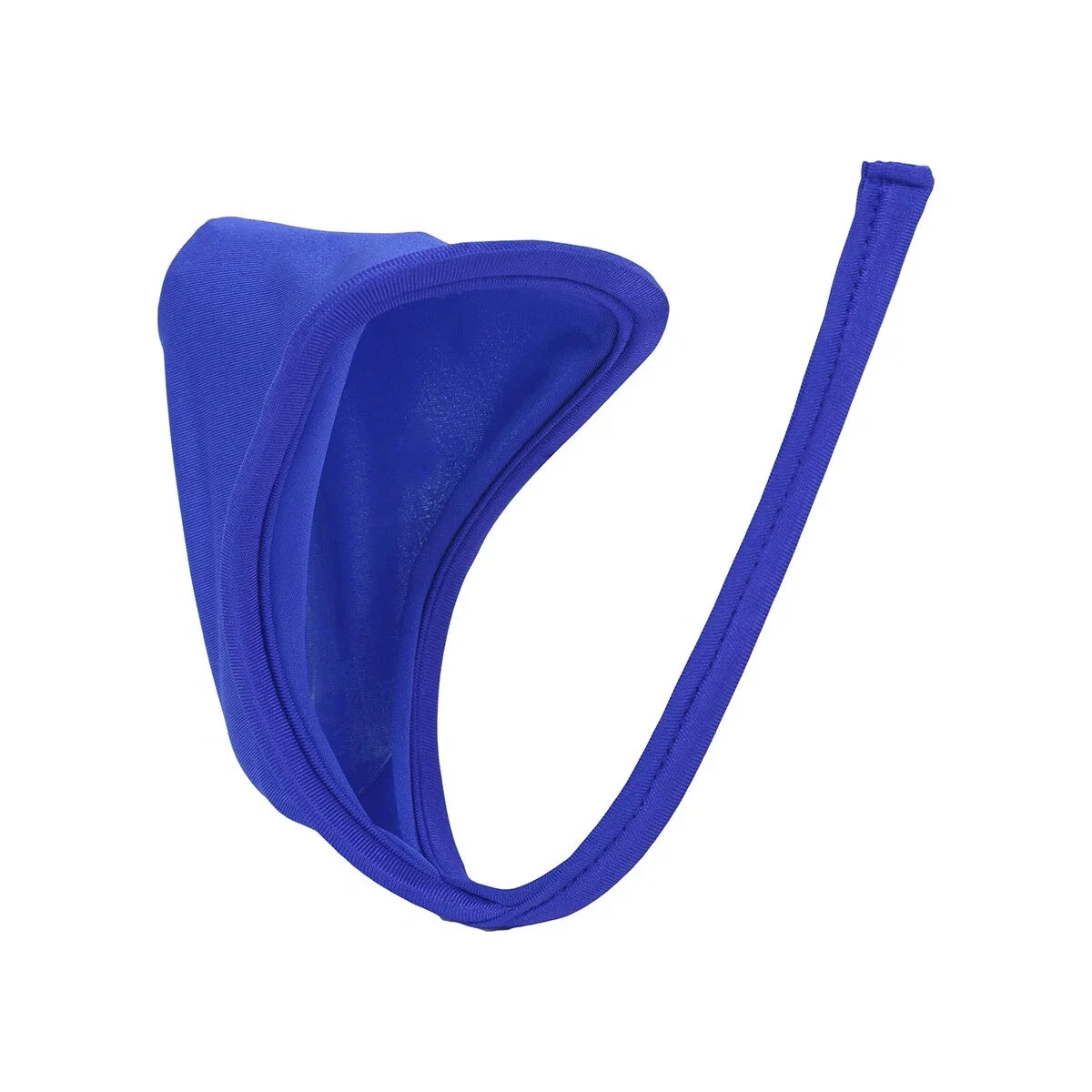 Blue Bulge Pouch Solid Color C String back view