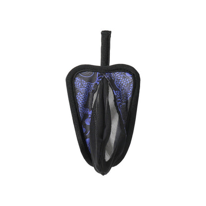 Blue Dragon Phoenix Mesh C String front view