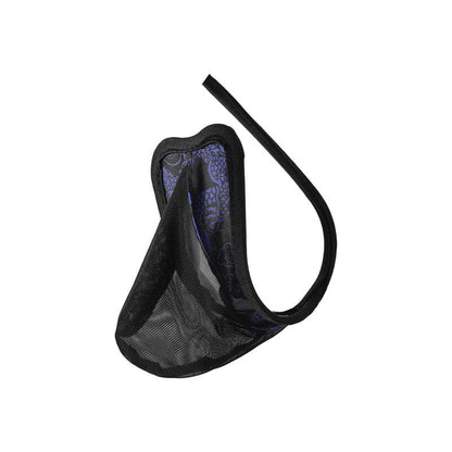 Blue Dragon Phoenix Mesh C String side view