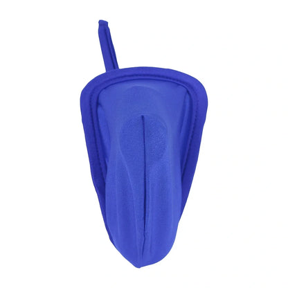 Blue Bulge Pouch Solid Color C String front view