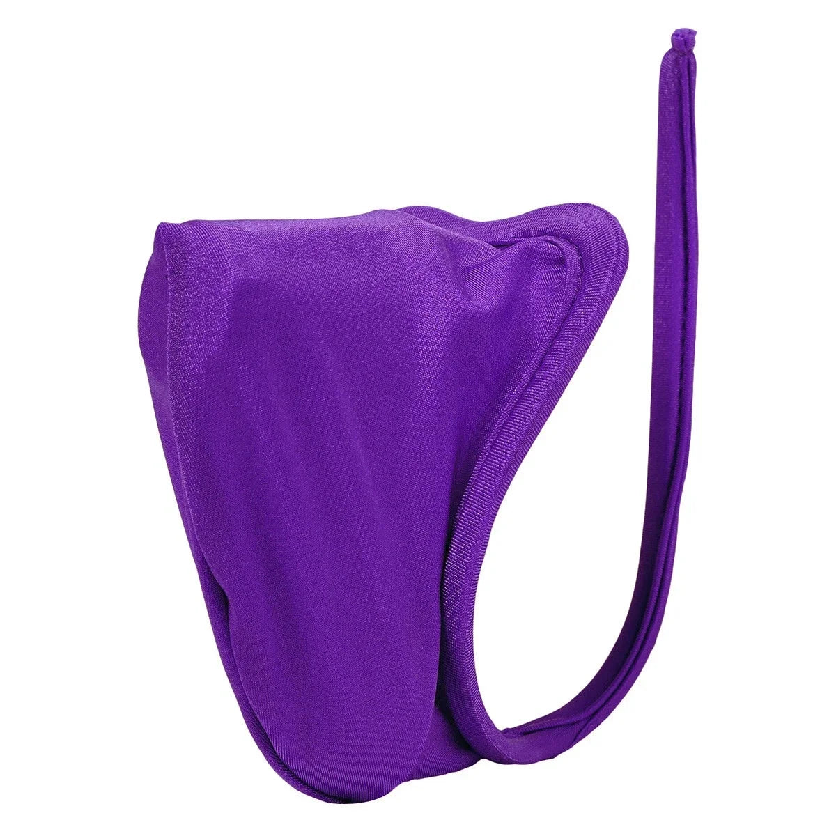 Purple Bulge Pouch Solid Color C String side view