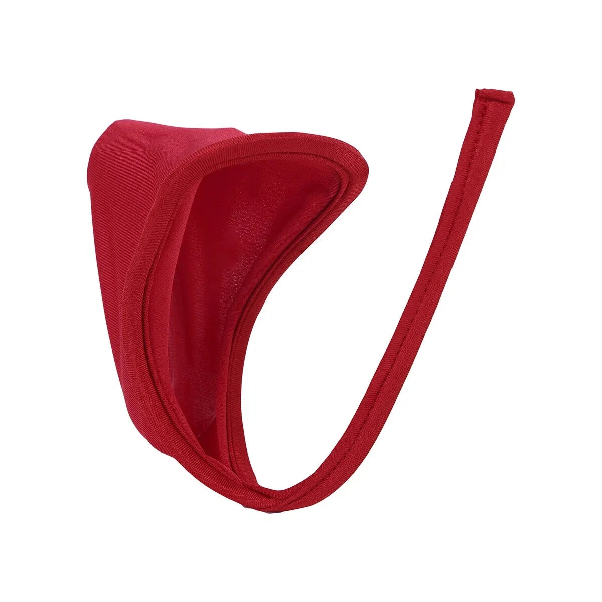 Red Bulge Pouch Solid Color C String back view