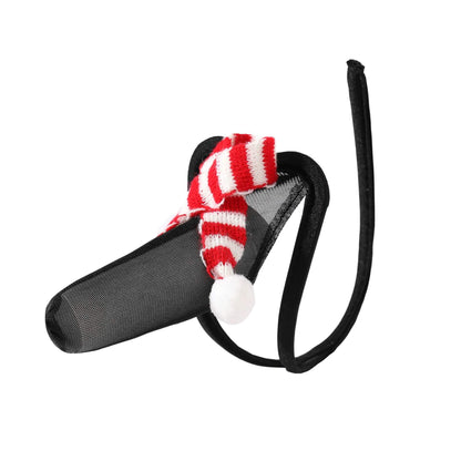 Christmas Knit Scarf Mesh C String