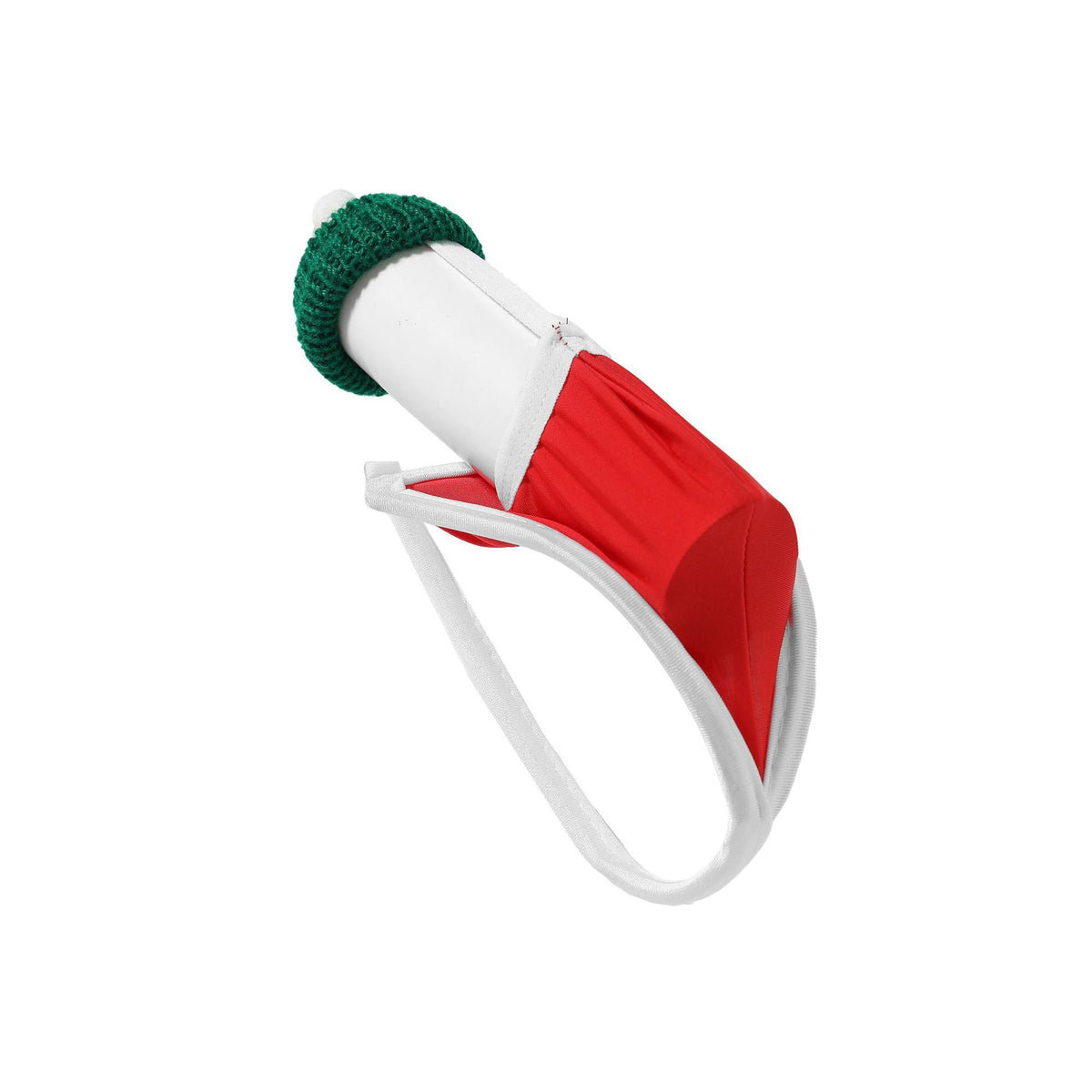 Green Christmas Satin Santa Hat C String alternate view 2
