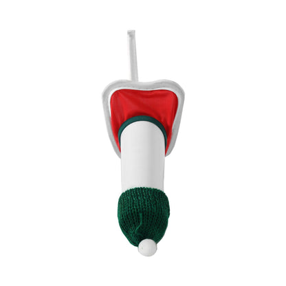 Green Christmas Satin Santa Hat C String detail view