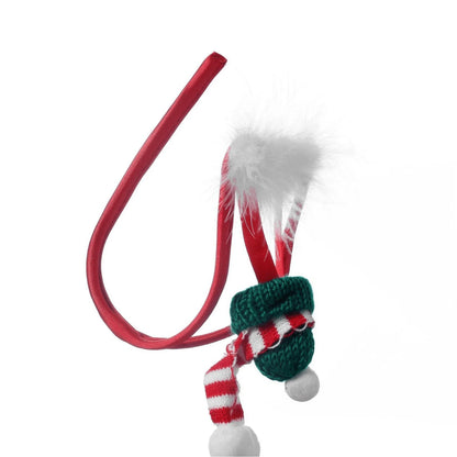 Green Christmas Elf Fur Trim C String Set alternate view 8