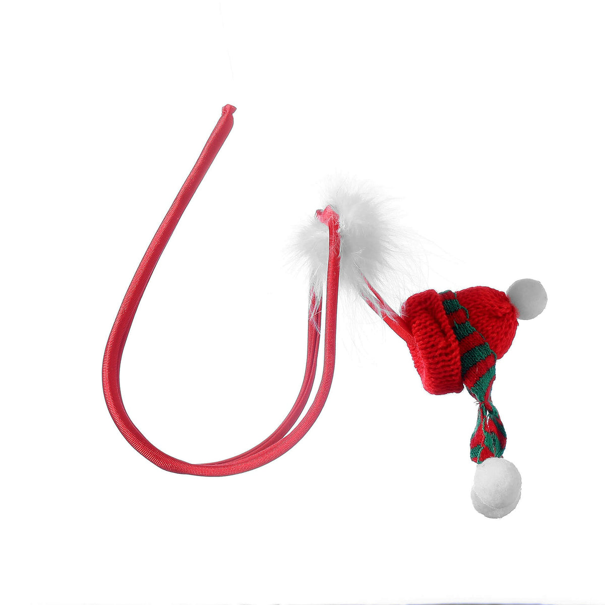 Red Christmas Elf Fur Trim C String Set product view