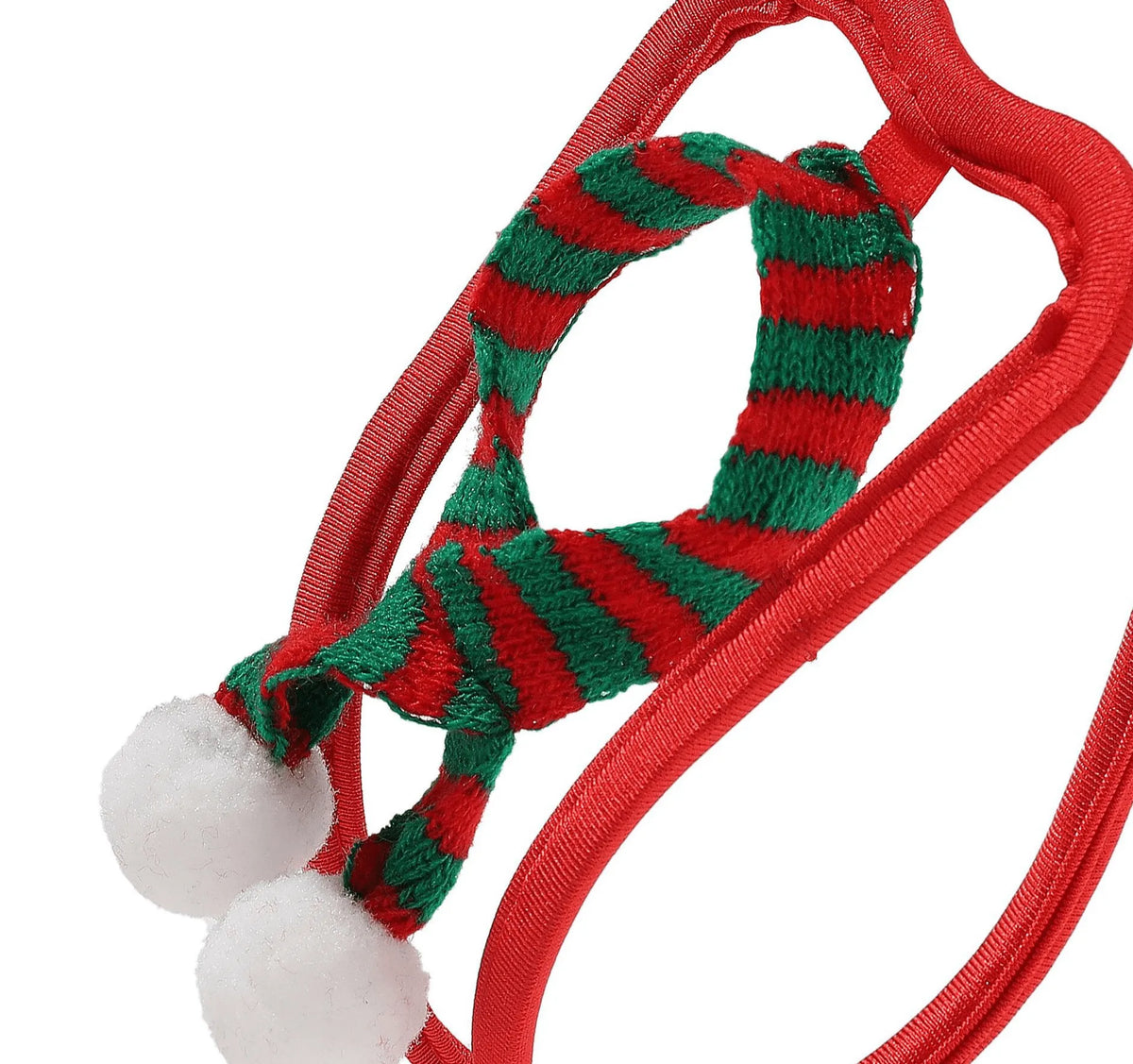 Red Christmas Scarf Wire Frame C String detail view