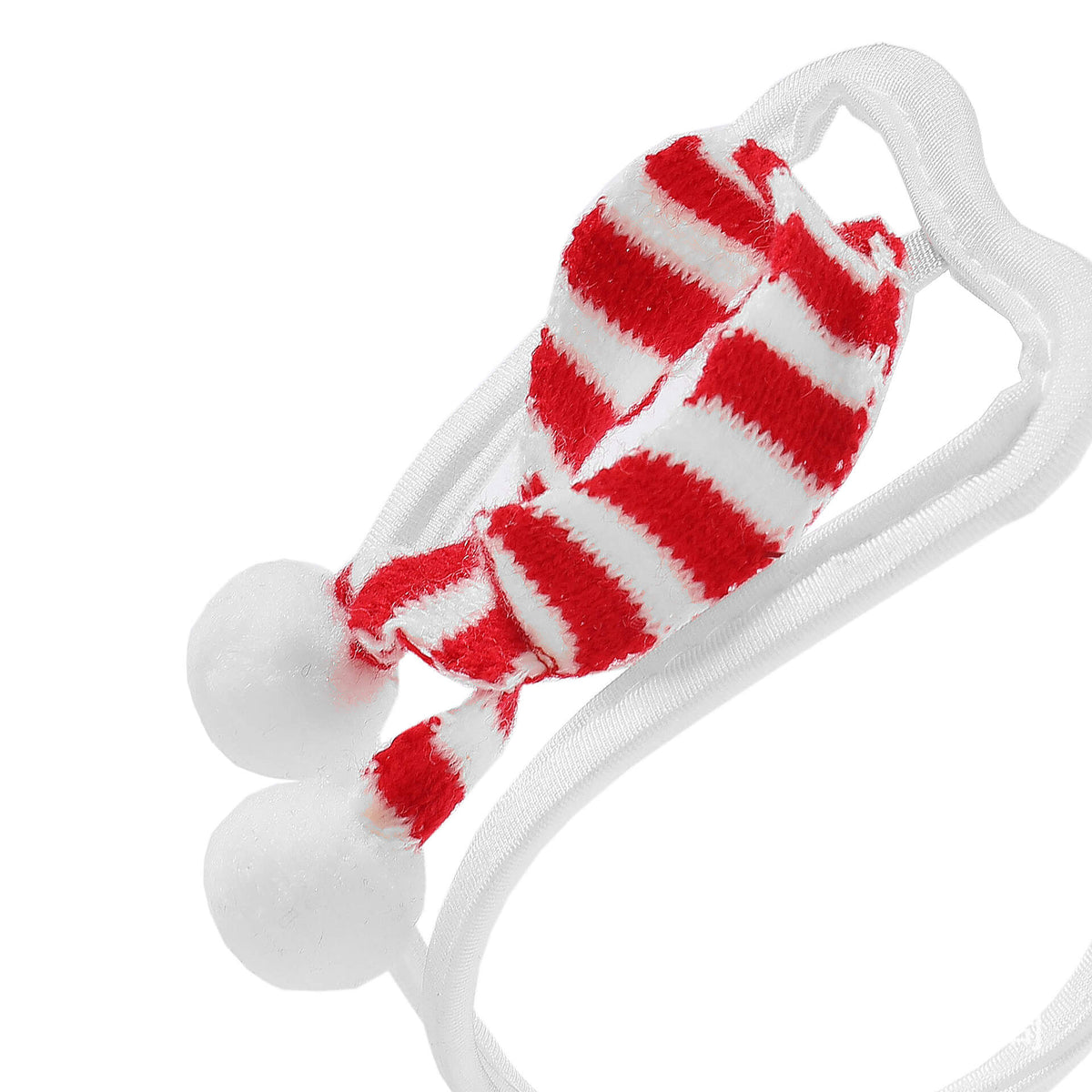 White Christmas Scarf Wire Frame C String detail view