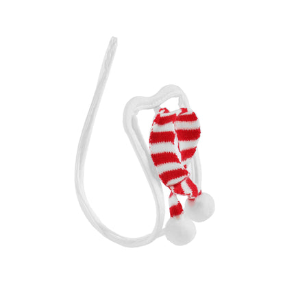 White Christmas Scarf Wire Frame C String side view