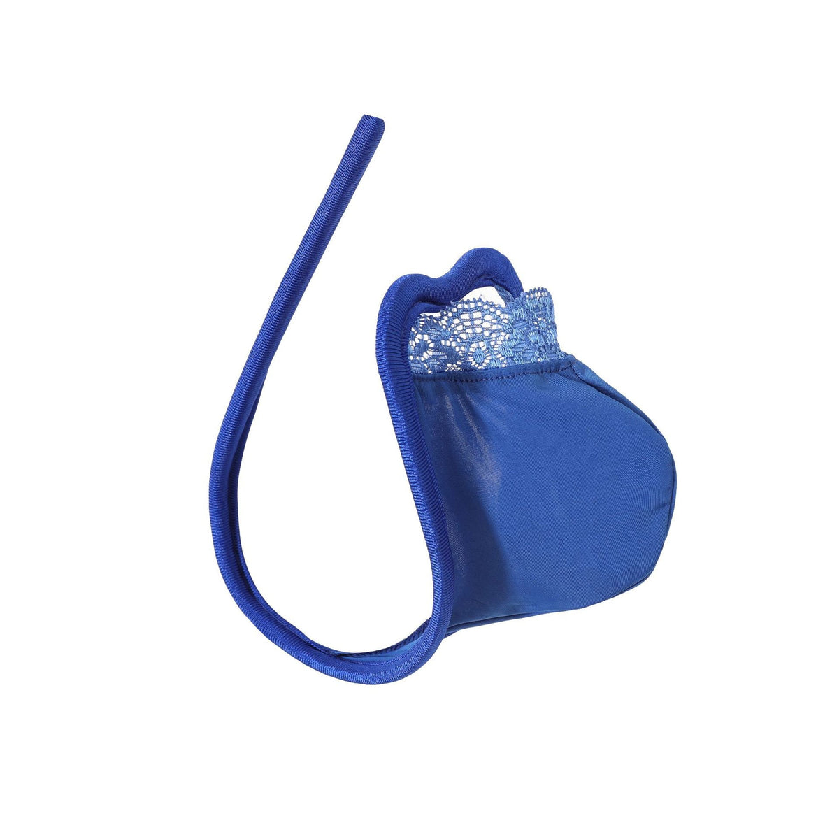 Blue Seamless U Pouch Invisible C String detail view