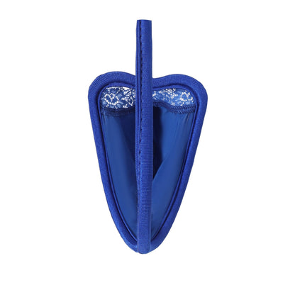 Blue Seamless U Pouch Invisible C String flat lay