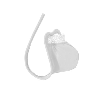 White Seamless U Pouch Invisible C String flat lay