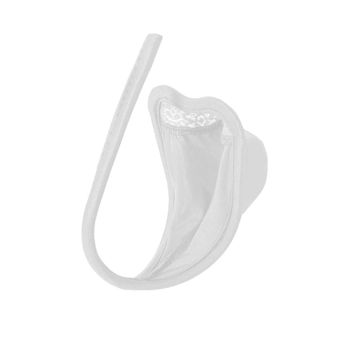 White Seamless U Pouch Invisible C String alternate view 12