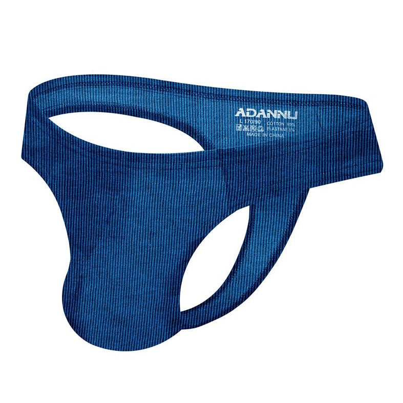 Combed Cotton Big Pouch T Back Thong