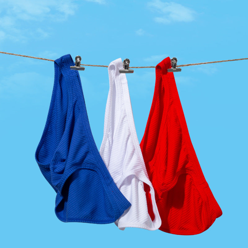 Ribbed Cotton High Cut Sport Briefs shown in product view