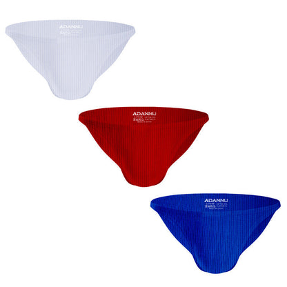 Alternate product view of Ribbed Cotton High Cut Sport Briefs