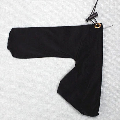 Black Soft Cotton Long Sleeve Drawstring Cock Sock alternate view 9