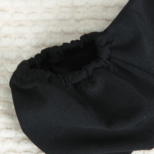 Black Lightweight Tanning Pull On Cock Sock Sleeve detail view