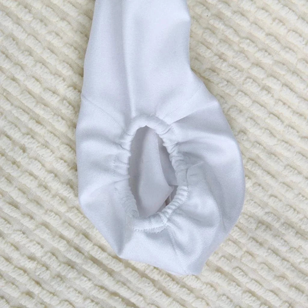 White Lightweight Tanning Pull On Cock Sock Sleeve alternate view 19