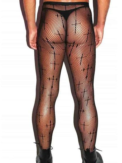 Cross Pattern Fishnet Pantyhose product view