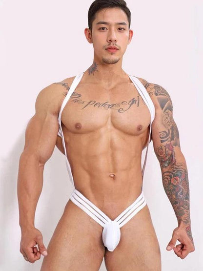 Crossover Strap Thong Bodysuit