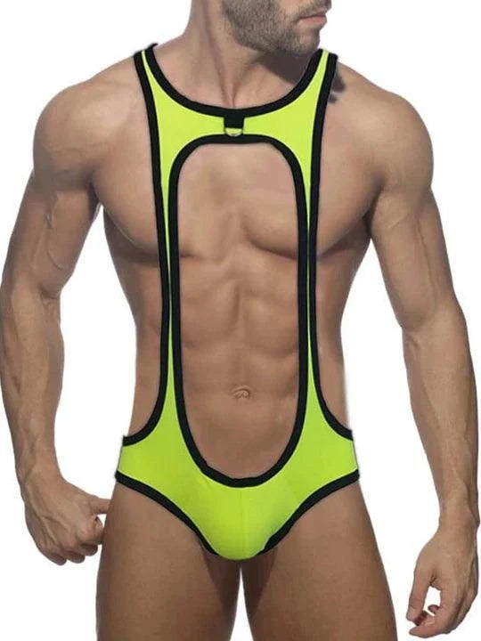 Cutout Thong Bottomless Bodysuit