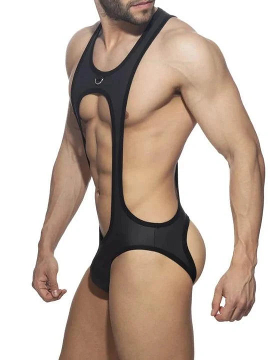Cutout Thong Bottomless Bodysuit product view