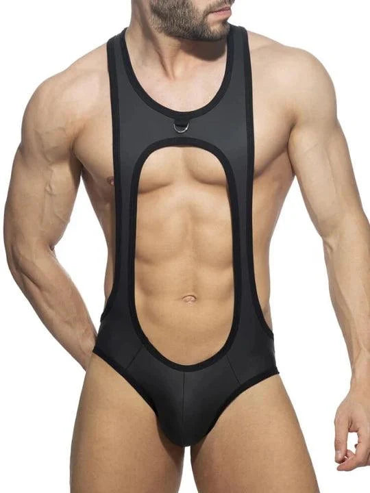 Cutout Thong Bottomless Bodysuit