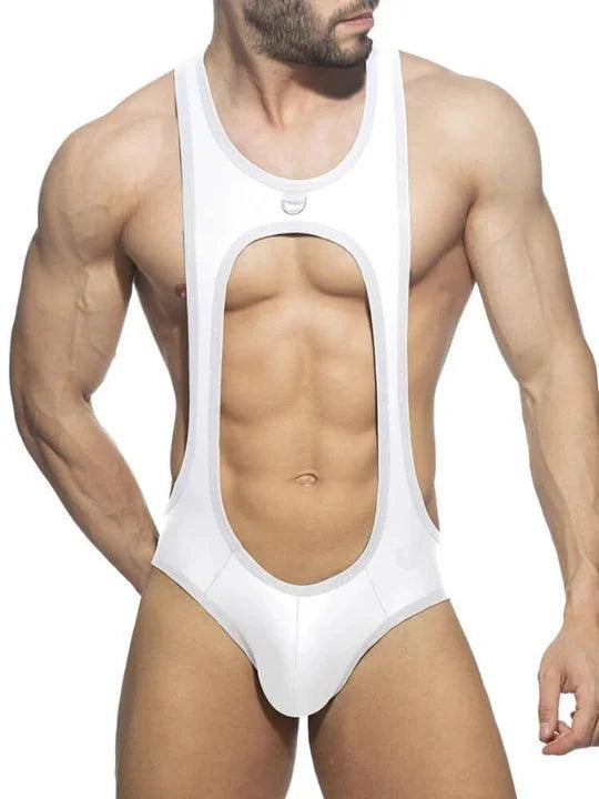 Cutout Thong Bottomless Bodysuit