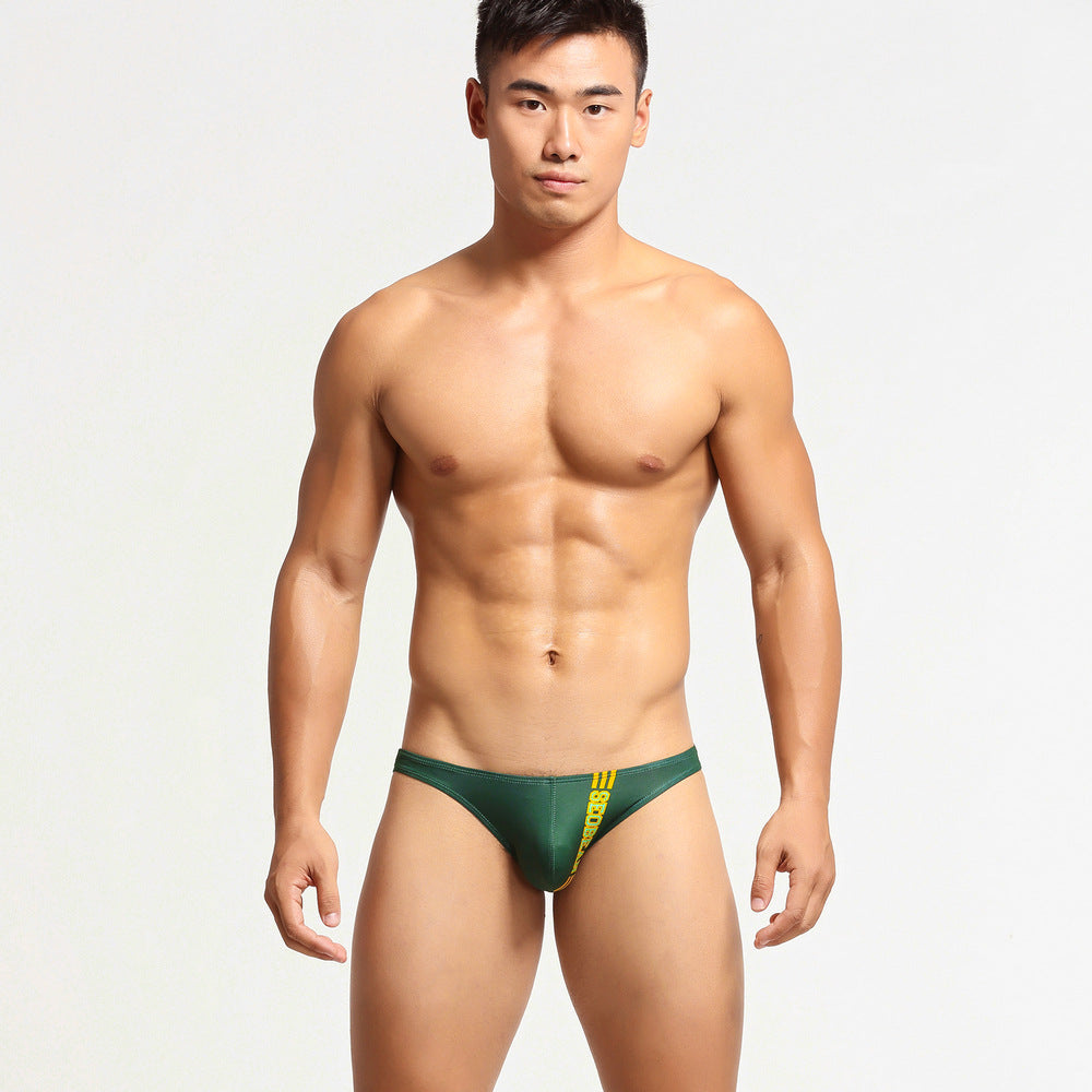 Varsity Back Print Silky Low Rise Briefs