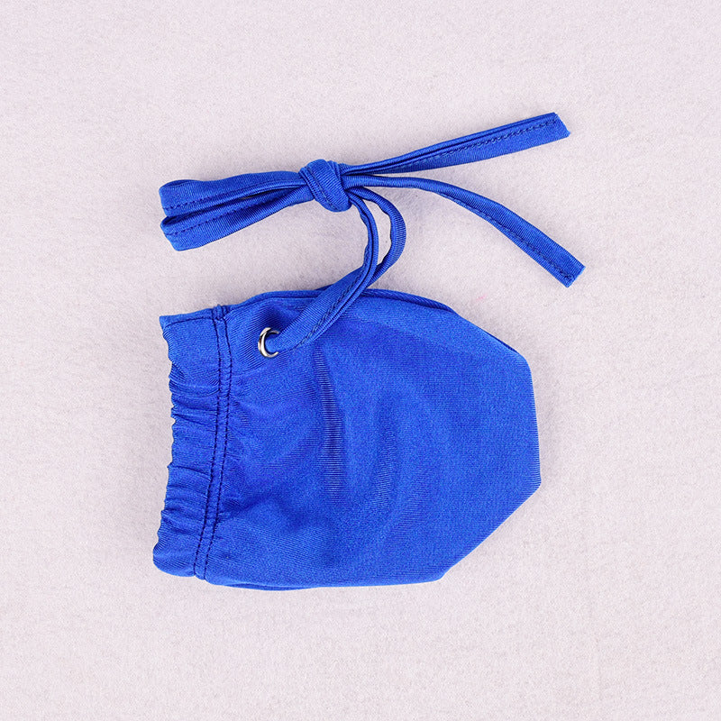 Blue Satin Drawstring Adjustable Cock Sock alternate view 11