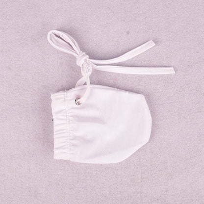 White Satin Drawstring Adjustable Cock Sock alternate view 10