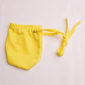 Yellow Satin Drawstring Adjustable Cock Sock product view