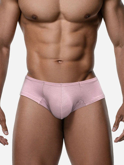 Dusty Pink Cheeky Micro Modal Low Rise Briefs model view