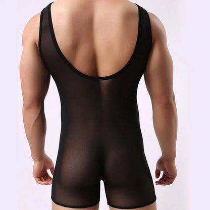Elastic Vest Mesh Bodysuit Jumpsuit alternate view 5