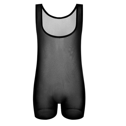 Elastic Vest Mesh Bodysuit Jumpsuit alternate view 6