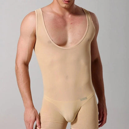 Elastic Vest Mesh Bodysuit Jumpsuit alternate view 8